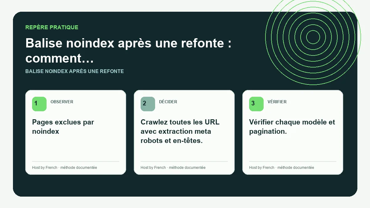 Schéma pratique sur balise noindex après une refonte