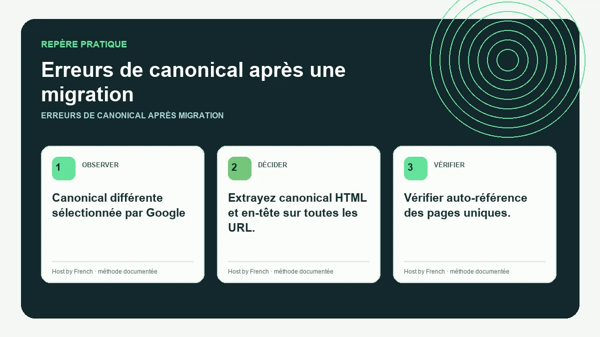 Schéma pratique sur erreurs de canonical après migration