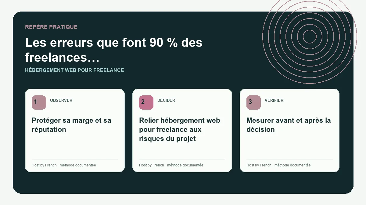 Schéma pratique sur hébergement web pour freelance
