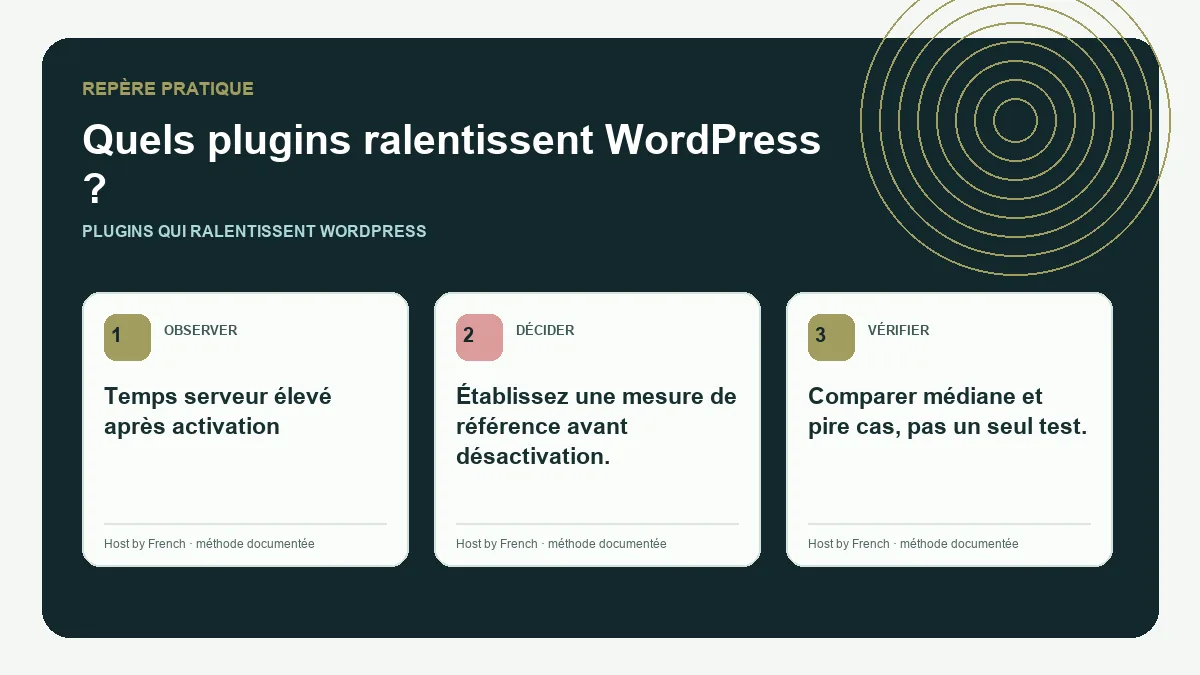Schéma pratique sur plugins qui ralentissent WordPress