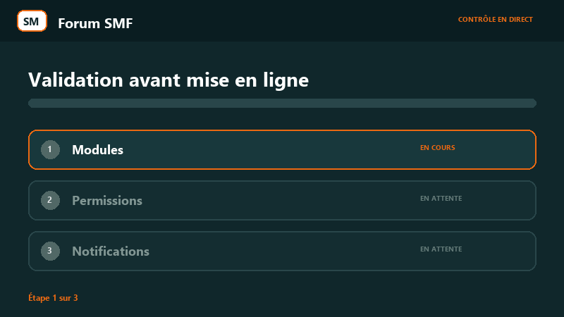 Animation des contrôles techniques SMF